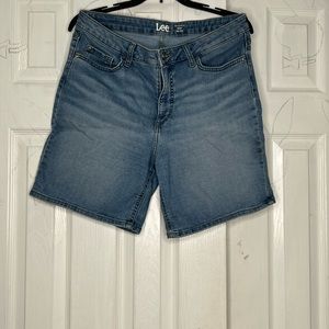 Woman’s blue Jean shorts